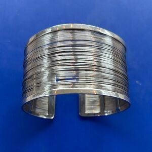 Silver Wire Cuff Bracelet Alberto Luzzi